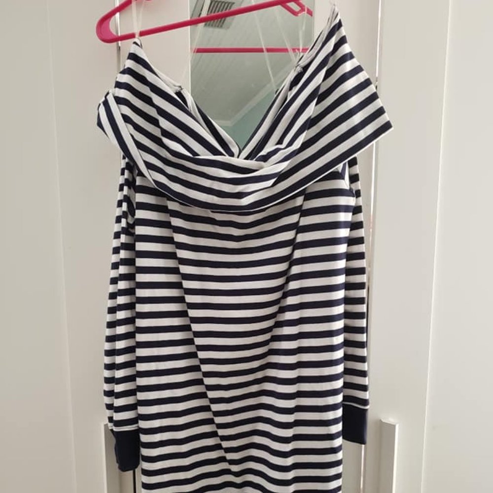 Off the Shoulder Sweater Dress